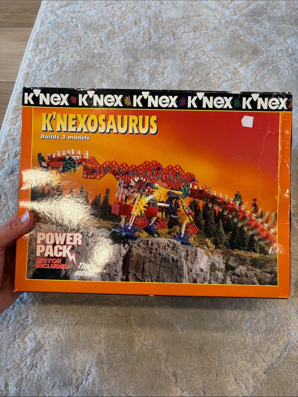 New Vintage K’Nex OSAURUS Building Set - Red, Orange, Yellow